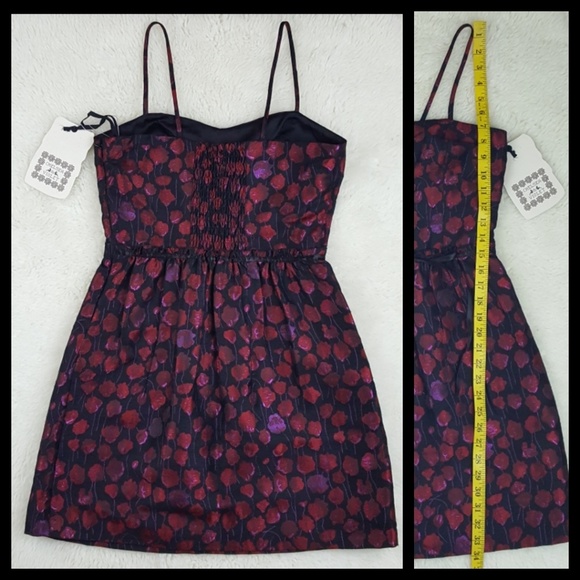 Chelsea & Violet Metallic Sheen Party Dress Sz Med - Picture 3 of 8